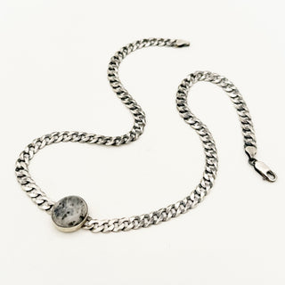 Curb Chain Gemstone Necklaces