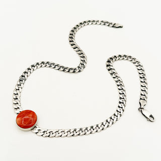 Curb Chain Gemstone Necklaces