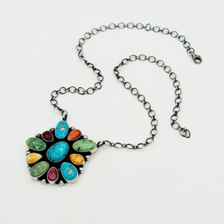 Native Made Rainbow Cluster Necklaces