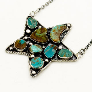 Jacqueline Silver "Mosaic" Royston Star Necklace