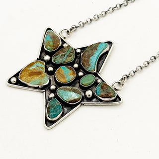 Jacqueline Silver "Mosaic" Royston Star Necklace