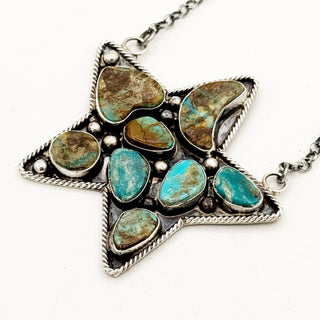 Jacqueline Silver "Mosaic" Royston Star Necklace