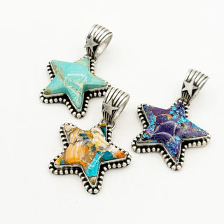 Patrick Yazzie Star Pendants