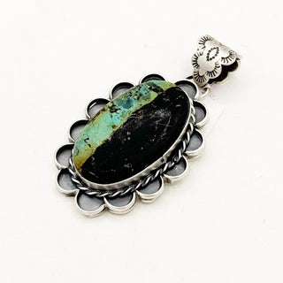 Philbert Nez Blackjack Turquoise Pendants