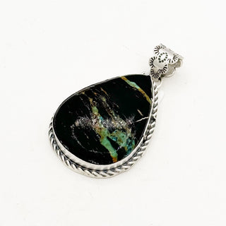 Philbert Nez Blackjack Turquoise Pendants