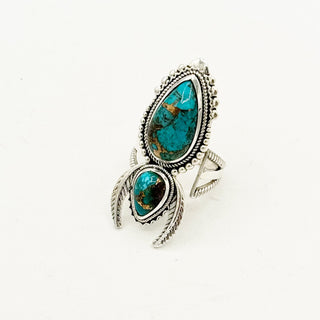 Feather Naja Rings - Blue Mohave