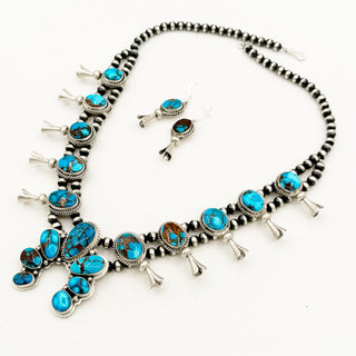 Egyptian Turquoise Emerson Thompson Squashblossom Set