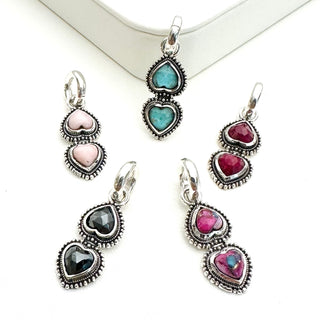 Mini Double Heart Charms