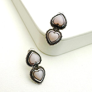 Mini Double Heart Studs