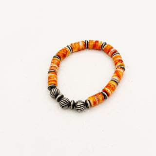 PREORDER: Orange Spiny Navajo Pearl Jewels