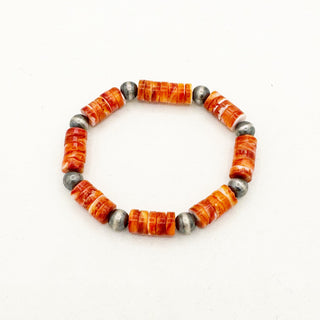 PREORDER: Orange Spiny Navajo Pearl Jewels