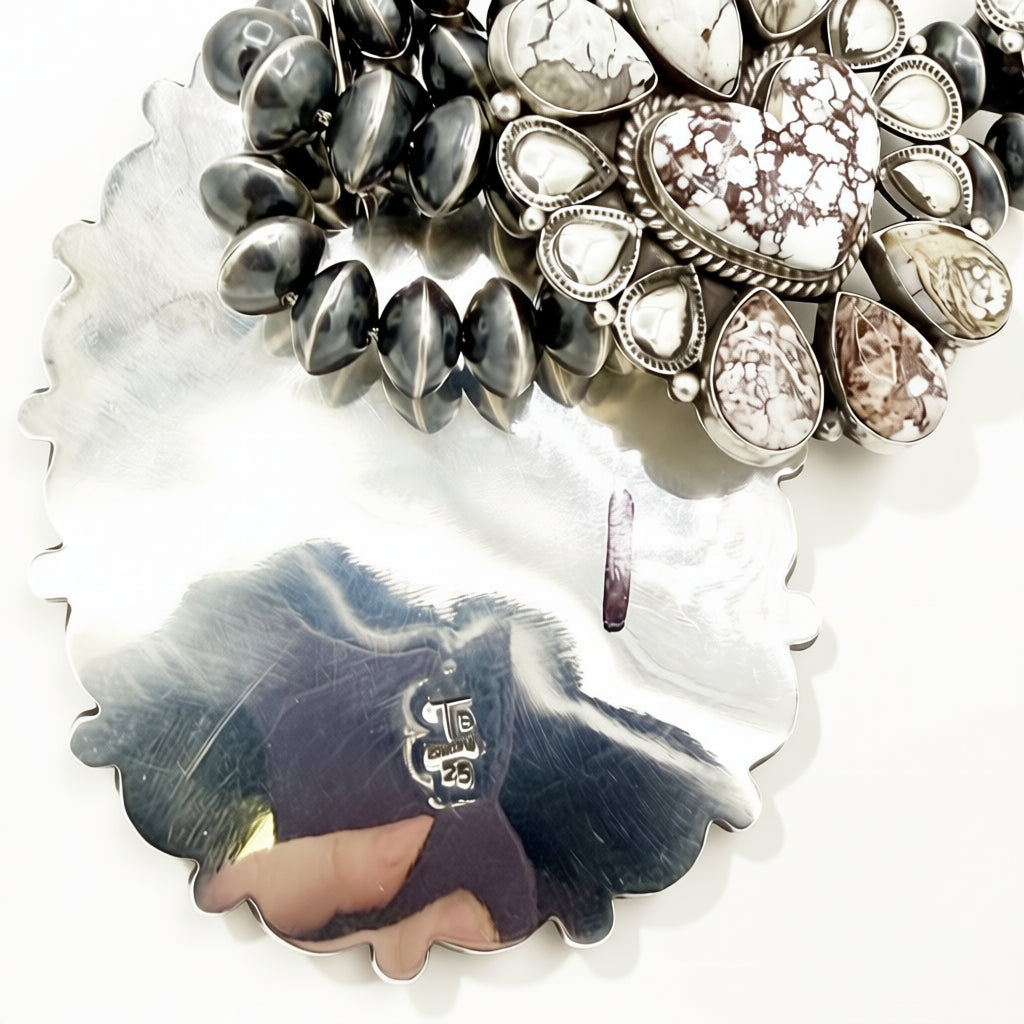 Wild Horse Squash Blossom Set Tyler Brown | Hespera Jewelry Co.