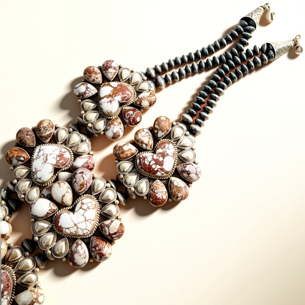 Wild Horse Squash Blossom Set Tyler Brown | Hespera Jewelry Co.