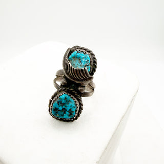  turquoise stones on a white background