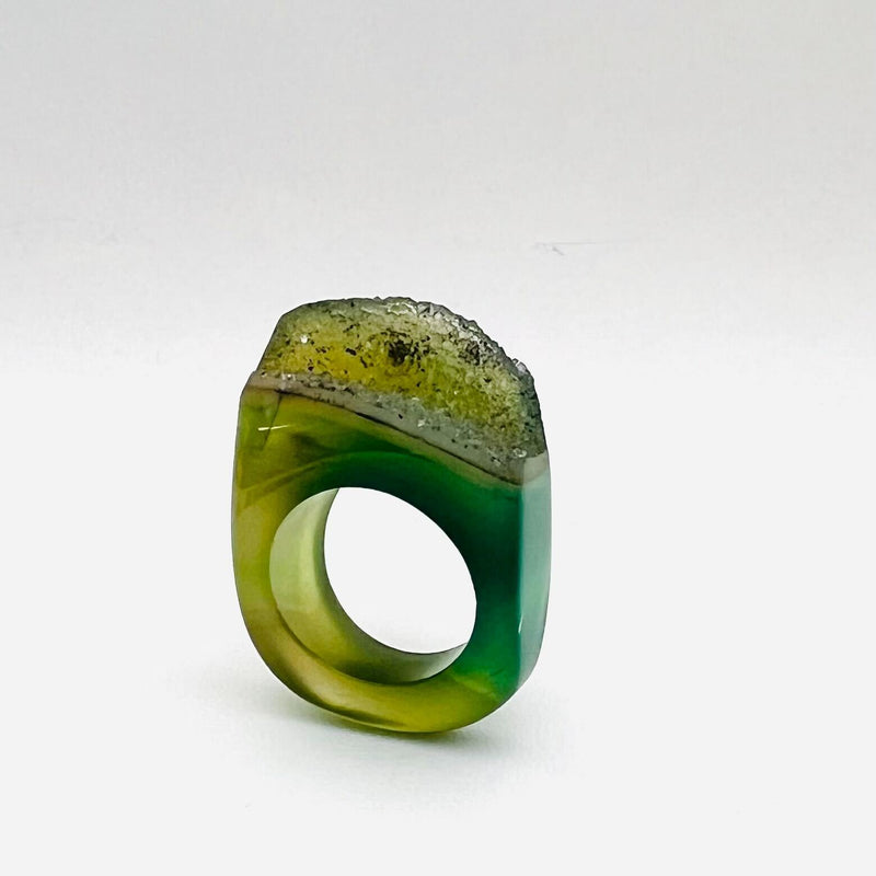 The GemFire Ring - Evergreen Amethyst