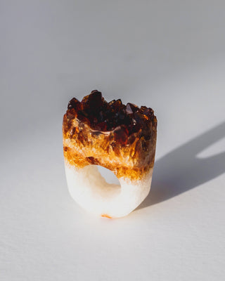 Citrine GemFire Ring
